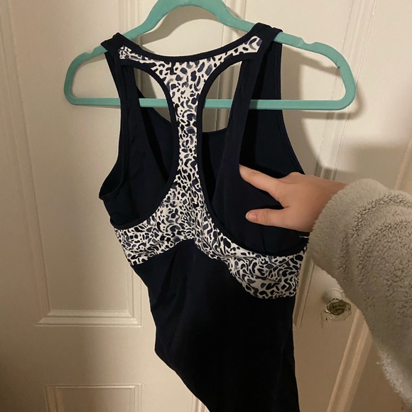 Athleta Mix Inversion Navy Tank - Picture 6 of 7